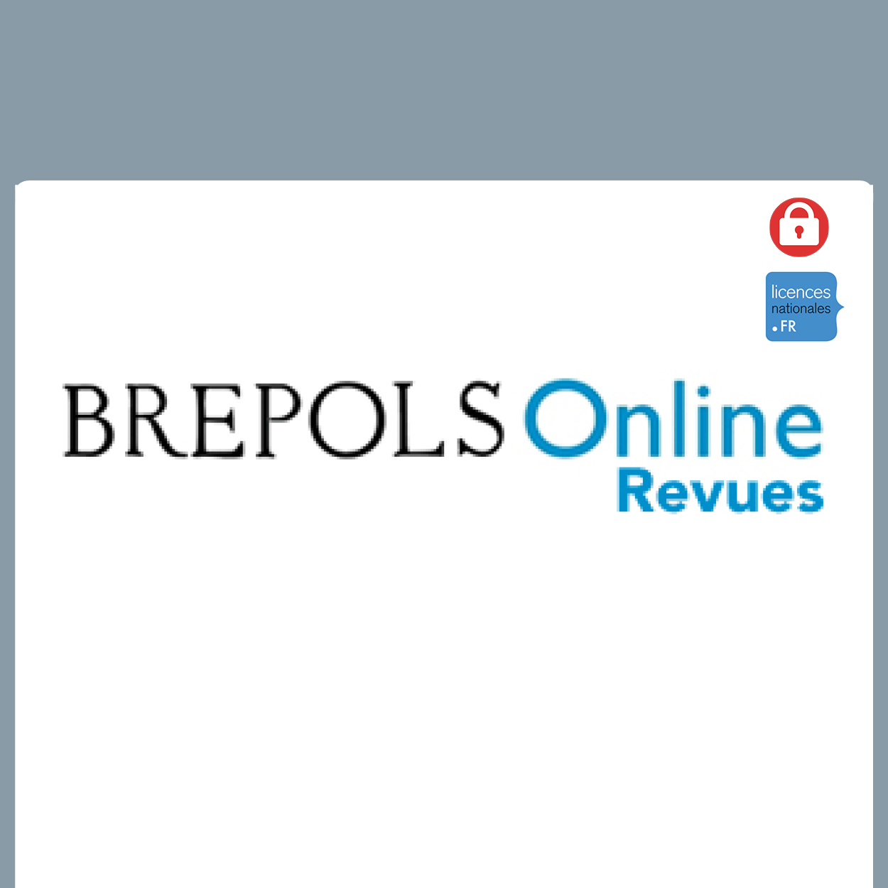 visuel Brepols Online Revues 