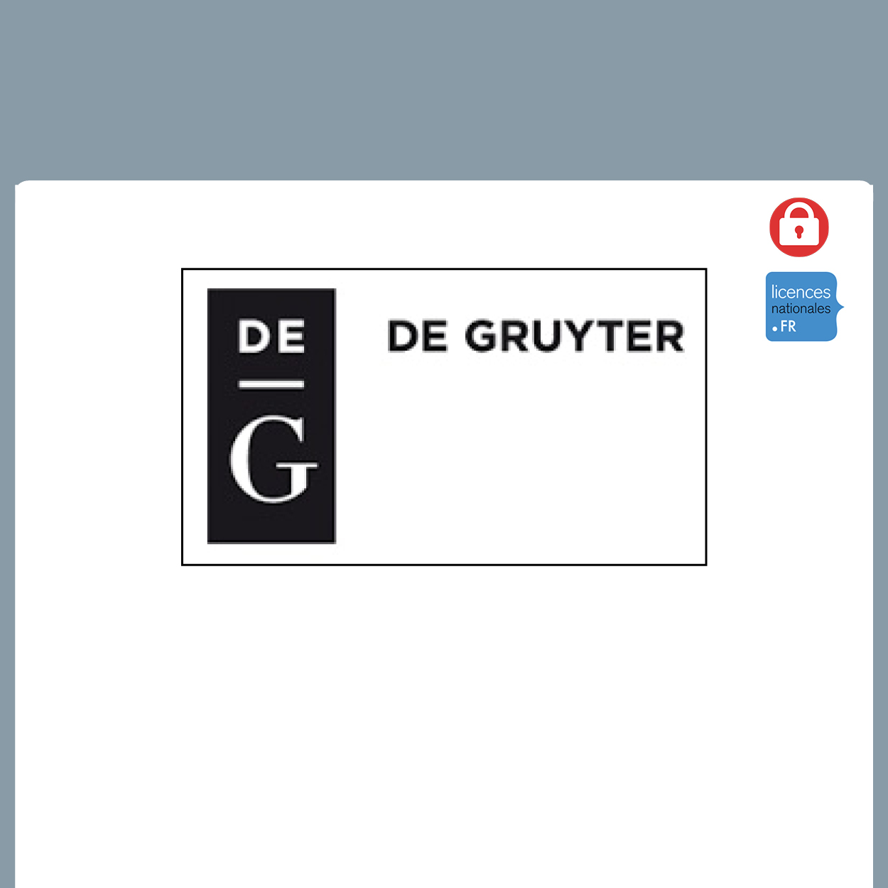 visuel De Gruyter 