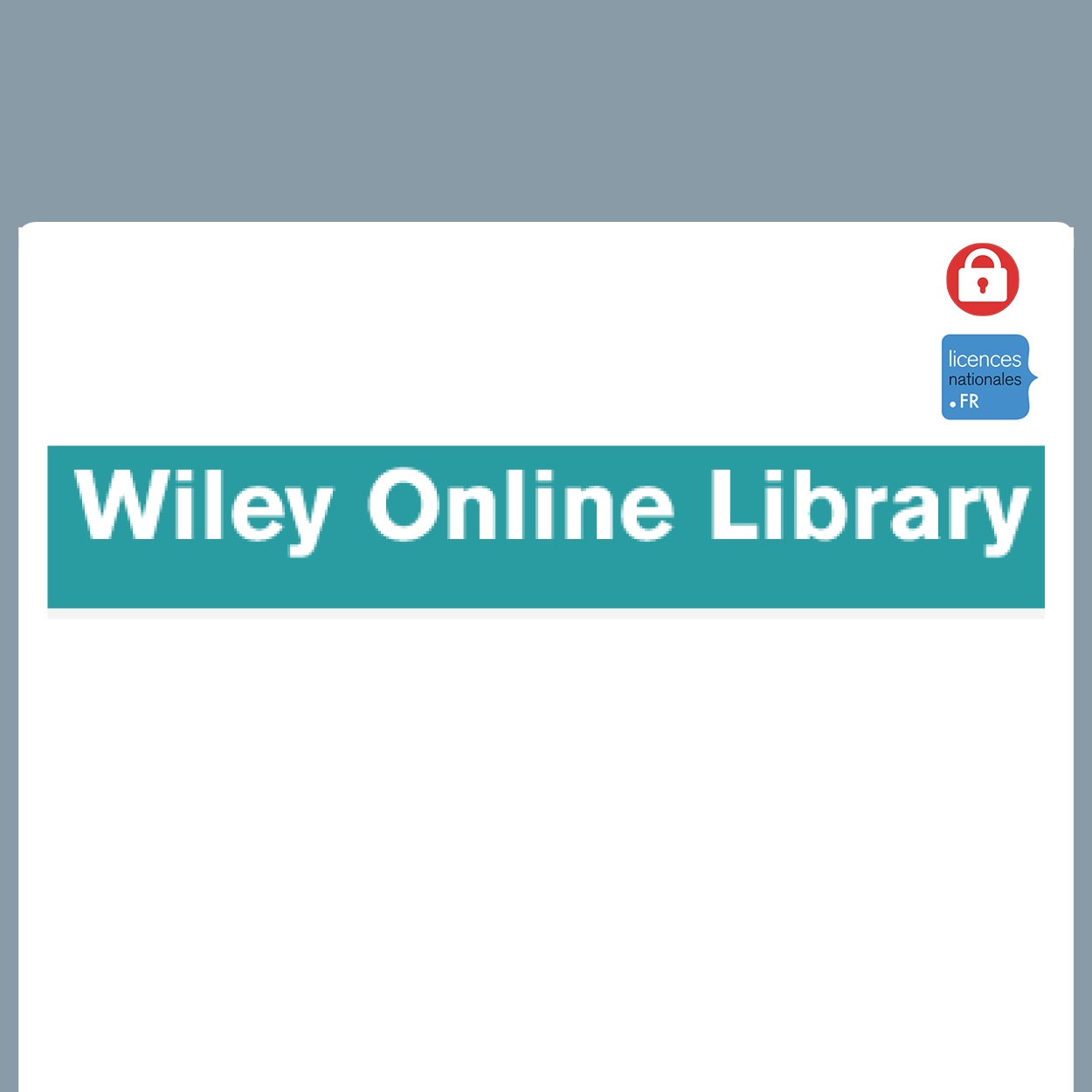 visuel Wiley Online Library