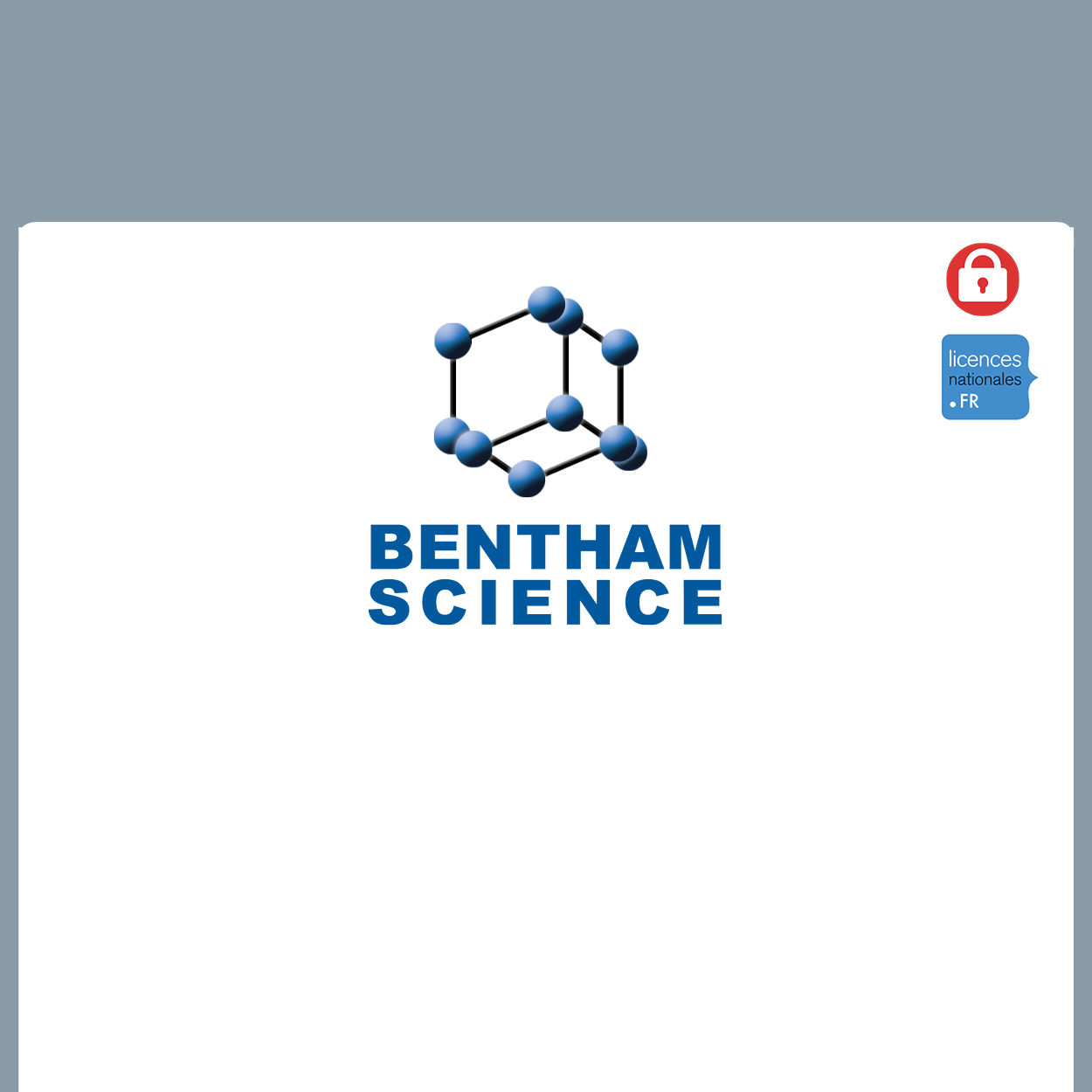 visuel Bentham Science